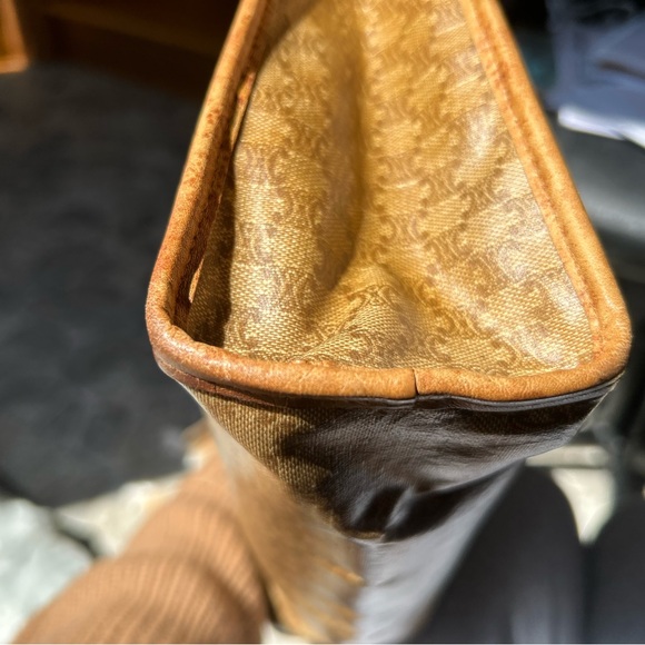 Celine Brown Monogram clutch Bag - Picture 5 of 7